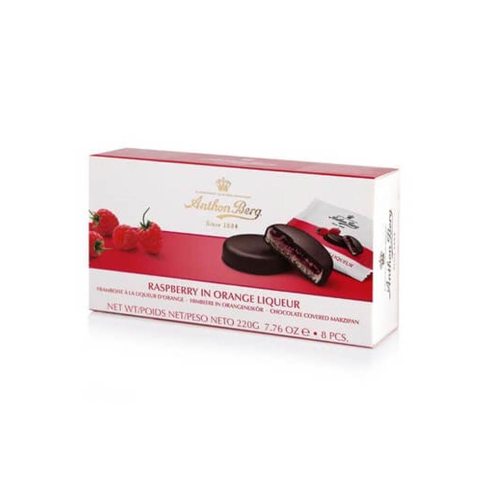Anthon Berg Raspberry & Orange Marzipan Chocolates 220G